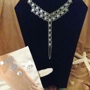 BoHo silver plated ankle/toe bracelet